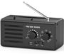 Radio portable transistor radio - AM FM - Prise casque - Noir - Pour extérieur et camping
