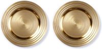 Inge-glas 2x Ronde gouden onderzet borden voor het kerstdiner 33 cm
