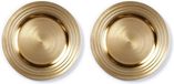 Inge-glas 2x Ronde gouden onderzet borden voor het kerstdiner 33 cm