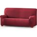 ECOMMERC3 Bi-elastische jacquard bankhoes, maat 3-zits, bordeaux