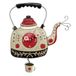 Enesco P1706 horloge, theekoker, 35 cm, hars, meerkleurig, 28 x 28 x 35,6 cm