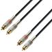 Adam Hall K3 TCC 0600 audio kabel 6 m 2 x RCA Zwart, Zilver