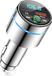 OEM Zender Bluetooth Auto 5.3, Metalen 18W Oplader, Handsfree Ontvanger Bluetooth Muziek Auto Ruisonderdrukking met Halo en High-Fidelity Muziek