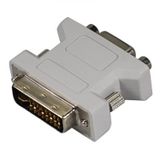 SATKIT DVI male naar VGA female adapter, analoge videoconverter voor pc, monitor en projector