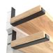 LEOPO 8 inch plankbeugel voor doe-het-zelf zwevende plank, 1/5 \"dikke zware beugel, 6 stuks