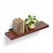 Merkloos / Sans marque Relaxdays Wandplank zwevend - 4 x 100 x 23 cm - industrieel - Bruin/Zwart