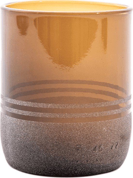 Point-Virgule Set of 4 Glasses Upcycled Glass 250ml Red Brown