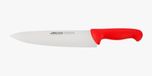 Arcos Serie 2900 Koksmes – roestvrij staal nitrum 25,4 cm – handvat van rood polypropyleen – kleuridentificatiesysteem – zilver – robuust en hygiënisch keukengereedschap (17 cm)