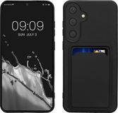 kwmobile telefoonhoesje geschikt voor Samsung Galaxy S24 Plus - Hoesje met pasjeshouder - TPU case in zwart