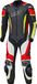 Held Brands Hatch, combinaison en cuir 1 pièce, perforée, couleur: Noir/Blanc/Rouge/Jaune Néon, taille: 50