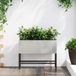 vidaXL Verhoogde Tuin Plantenbak Zilver 60 x 26 x 45 cm