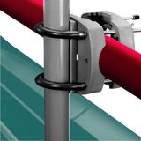 Parasolhouder, balkonleuning, vervanging voor parasols tot 2 m, parasolhouder, balkonleuning, parasolhouder balkon voor snelle montage, antraciet