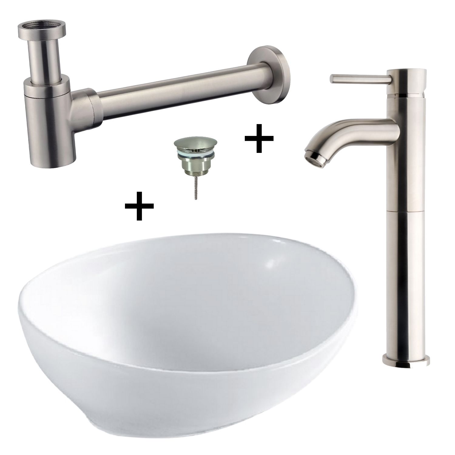 Wiesbaden Waskompack Barco Keramiek 40x33x14.5 cm RVS