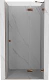 Mexen Lunar douchedeur scharnierend rechts 115 cm, transparant, roze goud