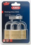 Abus-set van 3 gelijksluitende messing hangsloten 45/40
