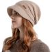 Coonoor Strickmütze Wollmütze Wintermütze Warme Slouchy Strickmütze mit breiter Krempe