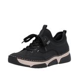 Rieker Dames Leren Lage Schoenen Zwart 45976-00