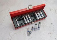 King Tony Dopsleutel Set 1/4" 6-kant 11-delig 4-13mm Lang