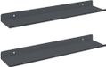 vidaXL Zwevende plank 2 stuks Antraciet 40 x 8,5 x 2,5 cm Staal