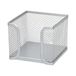D.RECT Zettelbox van mesh notitiedoos doos net metaallook 95x95x80 mm zilver