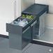 Hailo Tandem De Luxe Inbouw Prullenbak - 31 Litres - Gris