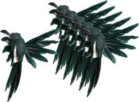 House of Seasons Kolibries vogels op clip - 6x st - donkergroen