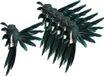 House of Seasons Kolibries vogels op clip - 6x st - donkergroen