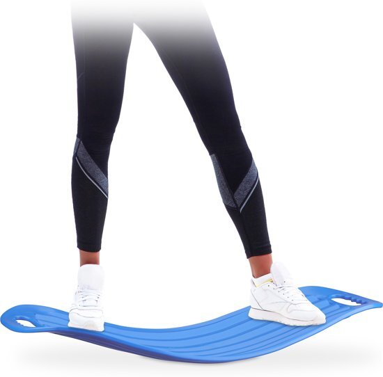 Relaxdays balanstrainer - lichaamstraining - balance board - twisttrainer - balans bord blauw