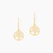 Boucles d'oreilles pendantes Gorden or jaune