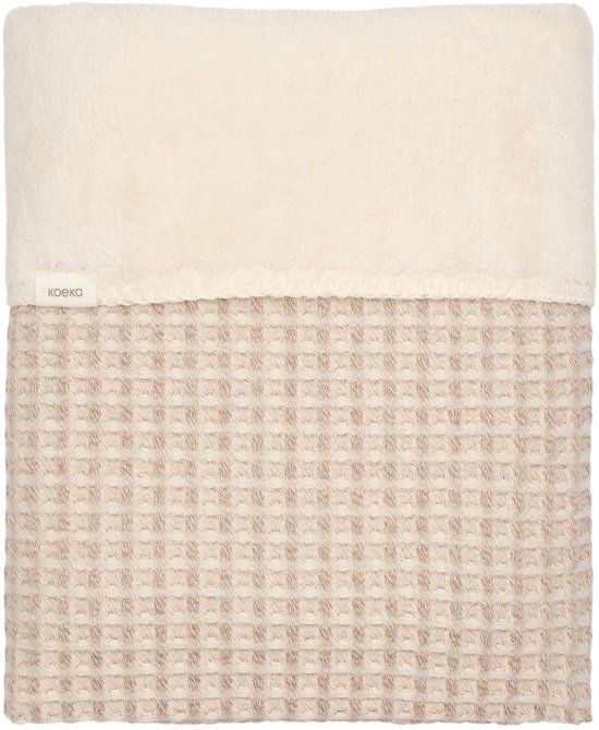 Koeka wiegdeken wafel/teddy Oslo crumble 100x75