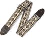 Levys Leathers M8HTV-007 geweven gitaarband met print - vintage Blanc