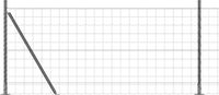 vidaXL Euro-hek met betonnen voetstuk 25 x 0,8 m pvc-coated staal mesh