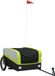 vidaXL Fietstrailer 45 kg ijzer zwart en groen