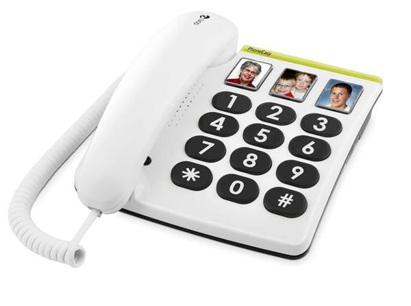 Doro PhoneEasy 331ph - White - Corded Phone