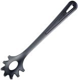 Westmark Spaghettilepel/Pasta-opscheplepel, Hittebestendig tot 270 °C, PPA, Lengte: 30,5 cm, Gentle Plus, Zwart