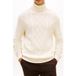 Tommy Hilfiger Dc Wo/ws Cable Roll Ivory Petal Taille: XXL | Pulls col roulé Outlet | Homme | Blanche