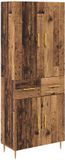 vidaXL Highboard Oud Hout 69,5 x 34 x 180 cm Bewerkt hout