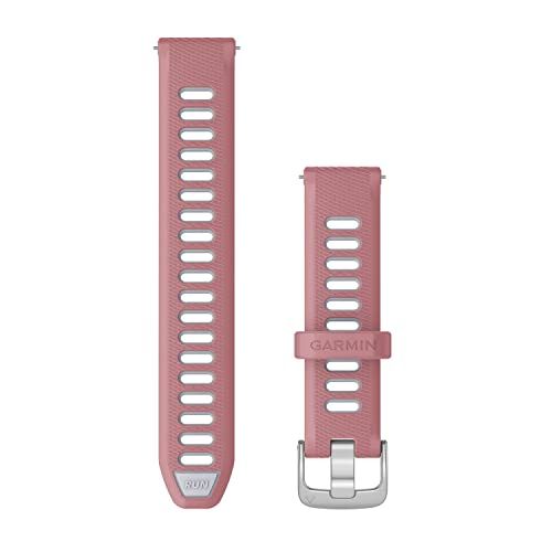 Garmin Originele armband 18 mm, snelsluiting, siliconen - Light Pink & Whitestone