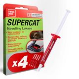 SWISSINNO SuperCat Navulling Lokmiddelspuiten met Pindakaas voor Muizen- en Rattenvallen – Voedingslokmiddel met Hoge Aantrekkingskracht, Compatibel met SuperCat Vallen, 4 Stuks