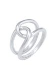 Elli Ring Dames Knopen Trend Minimaal Blogger 925 Sterling Zilver Ring