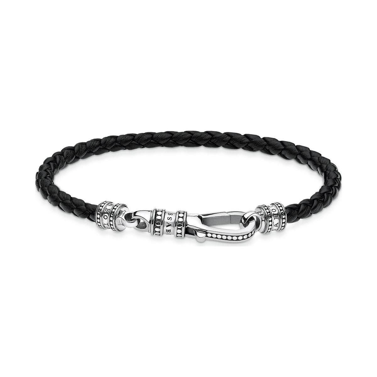 Thomas Sabo Damen-Armband 925er Silber 19 Schwarz 32011378