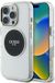 Guess Classic Logo Serie - Hoesje voor mobiele telefoon - iPhone 16 Pro - Magnetische Functie - Elegant Zwart