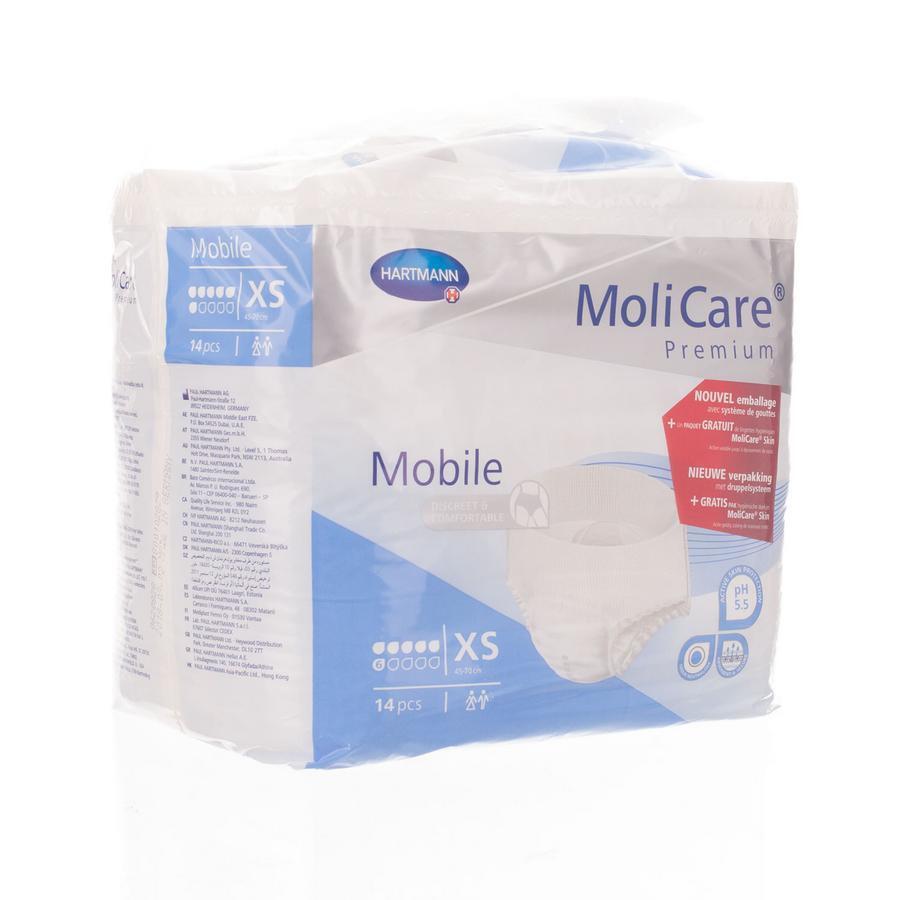 Hartmann Molicare Premium Mobile 5 drops XS 14 stuks