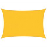 vidaXL Zonnezeil 160 g/m² rechthoekig 2x3 m HDPE geel