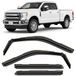 CLIM ART In-Channel 617198 Set van 4 ongelooflijk duurzame regenschermen geschikt voor dubbele cabine F250 tot F550 Super Duty 2017-2022, originele raamschermen