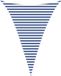 vidaXL Zonneschaduw Driehoekig 3 x 4 x 4 m 100% Polyester Oxford Blauw en wit