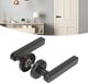 Serrure de porte à empreintes digitales sans marque, rangée unique, mot de passe électronique, identification de porte de chambre, serrure d'identification - biométrie domestique, noir