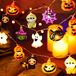 Guirlande lumineuse Halloween, 3 mètres, 20 LED, blanc chaud, fonctionne avec pile