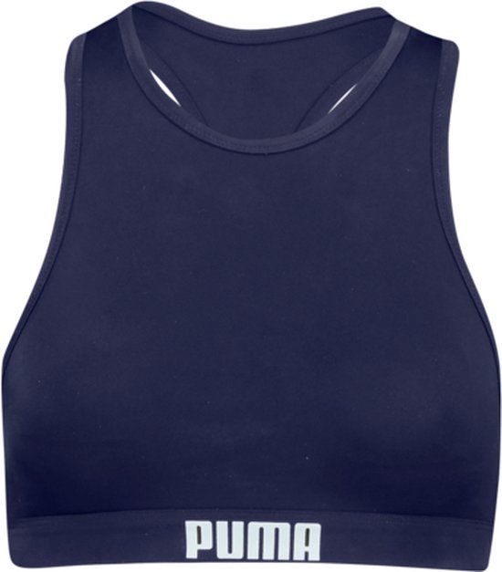 PUMA High Neck Bikinitop - Dames - Blauw - Maat S