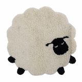 Bloomingville MINI Tapis Dolly Mouton, Laine, 84cm - Blanc
